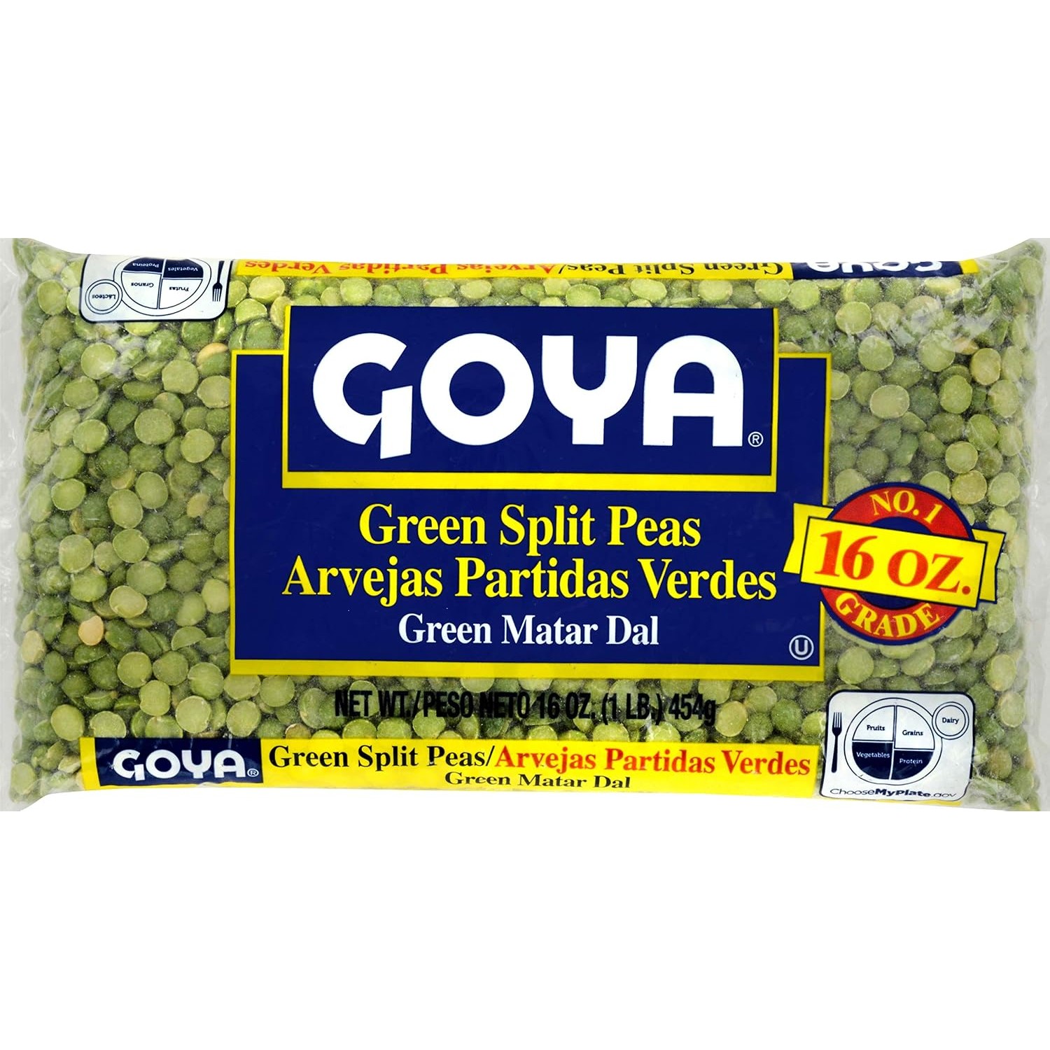 GOYA GREEN SPLIT PEAS 1 LBS