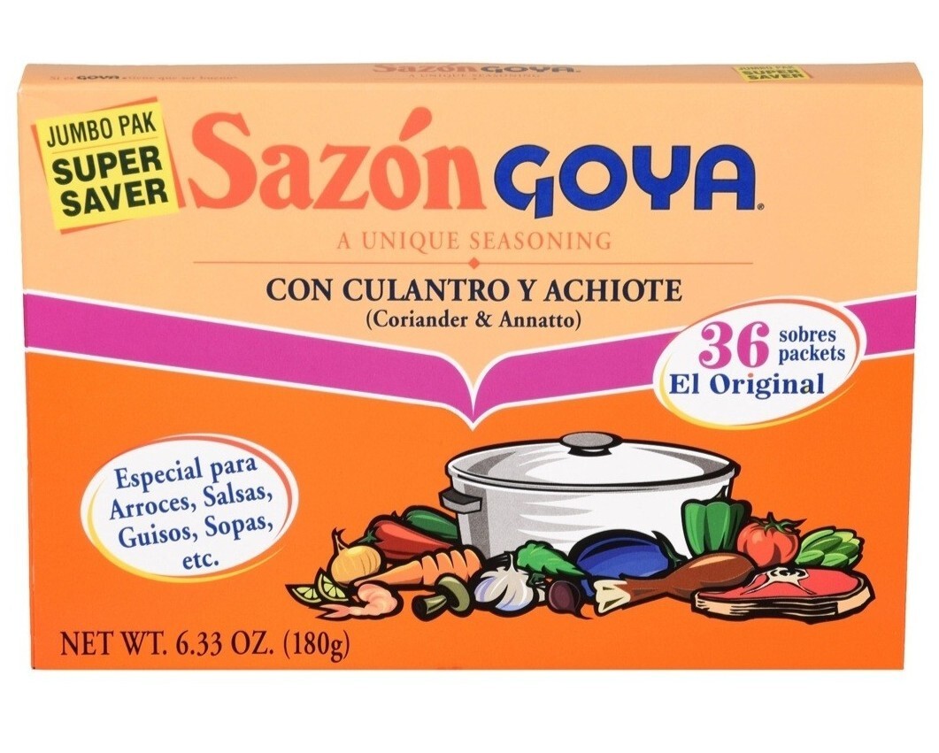 SAZON GOYA CON CULANTRO ACHIOTE 180 GM