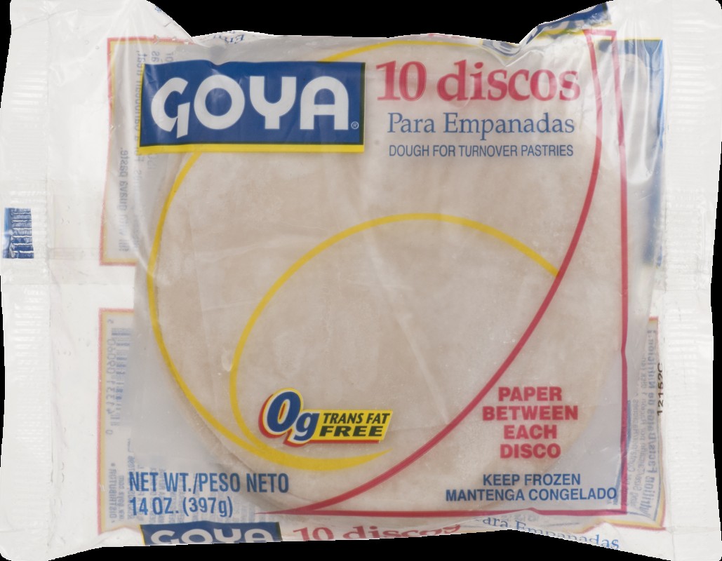 Goya Frozen Disco Dough For Empanadas 14 OZ