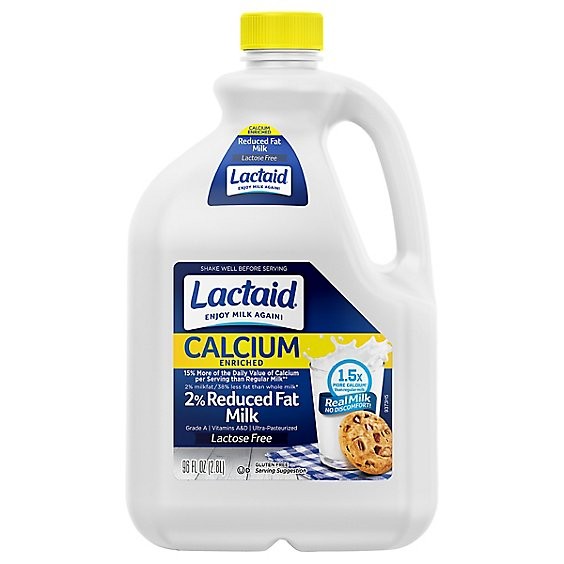 LACTAID 2% CALCIUM MILK 96 FLOZ