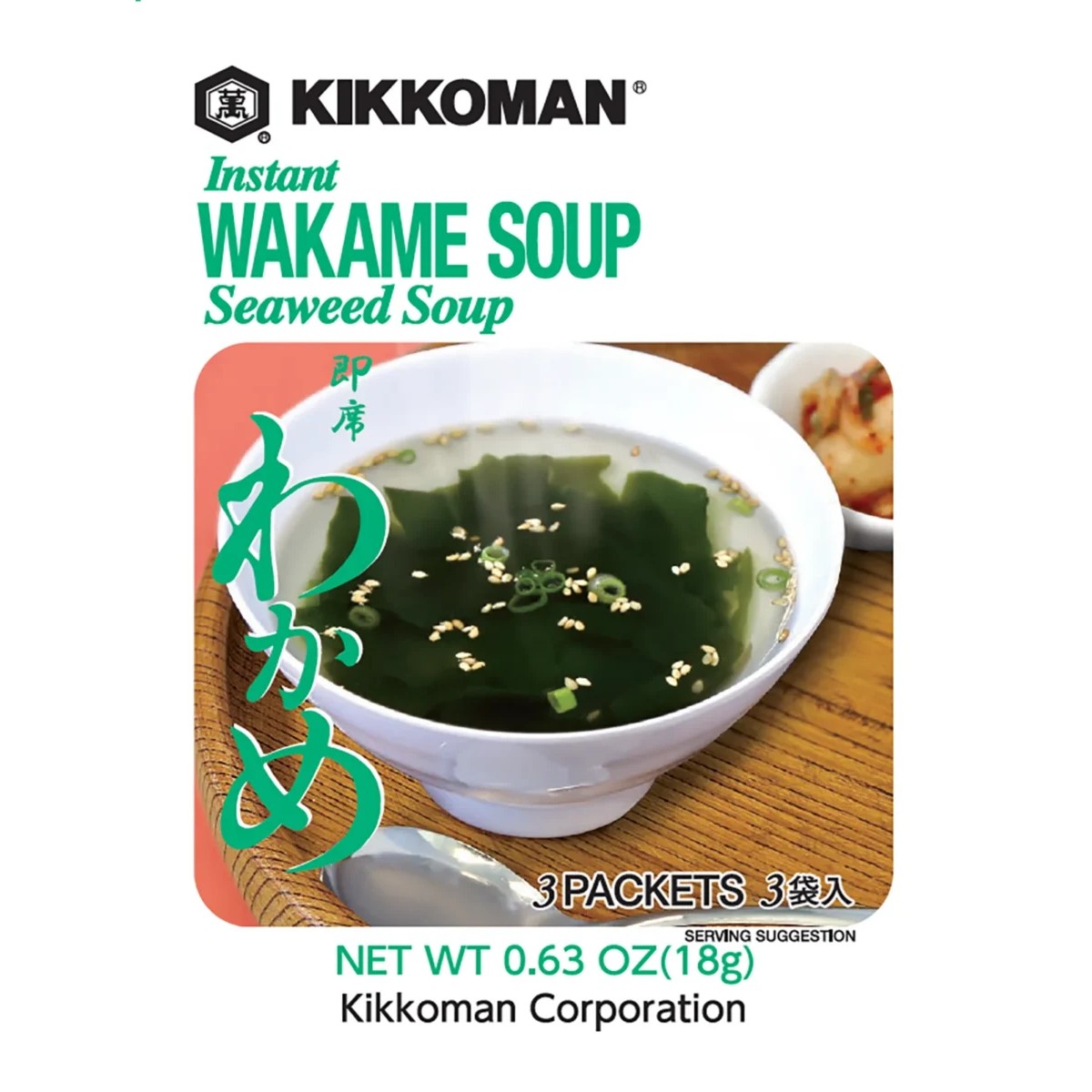 KIKKOMAN WAKAME SOUP 3 Each