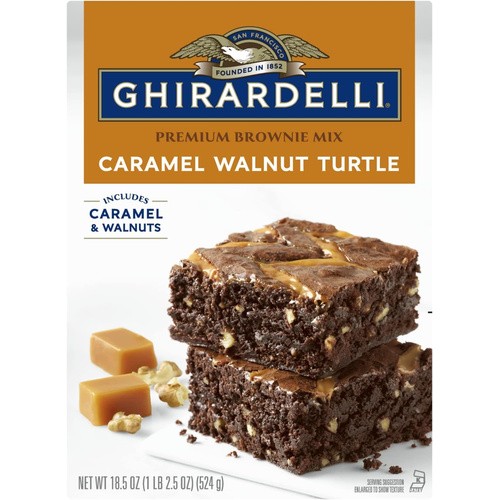 GHIRARDELLI TURTLE BROWNIE 18.5 OZ