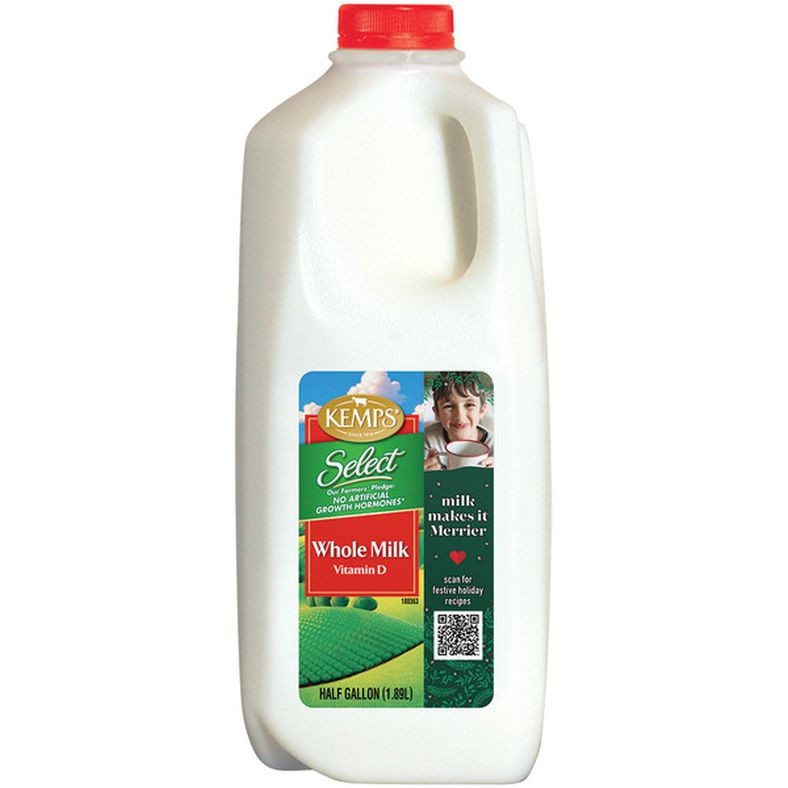 KEMPS Whole Milk 0.5 GALLON
