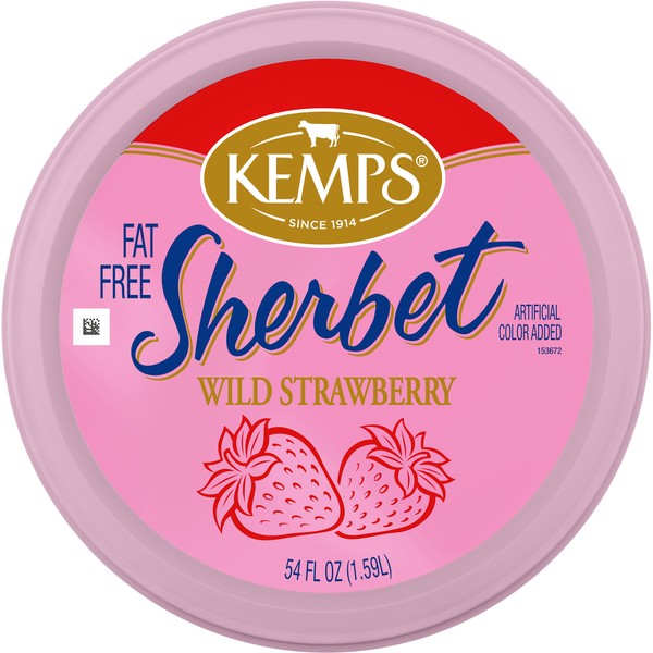 Kemps Strawberry Sherbet 54 Oz