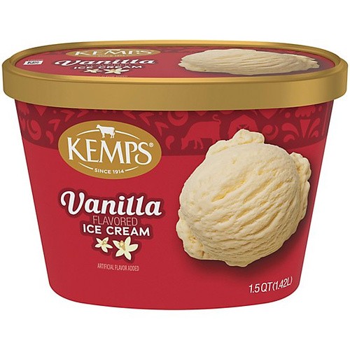 KEMPS VANILLA ICE CREAM 48 OZ