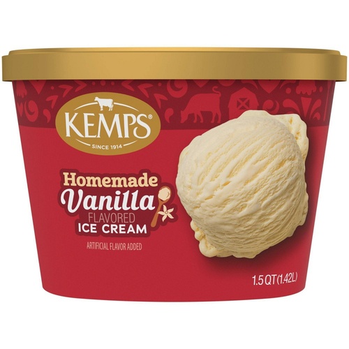 KEMPS ICE CREAM HOMEMADE VANILLA         1 OZ