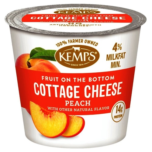 KEMPS COTTAGE CHEESE PEACH               5.3 OZ