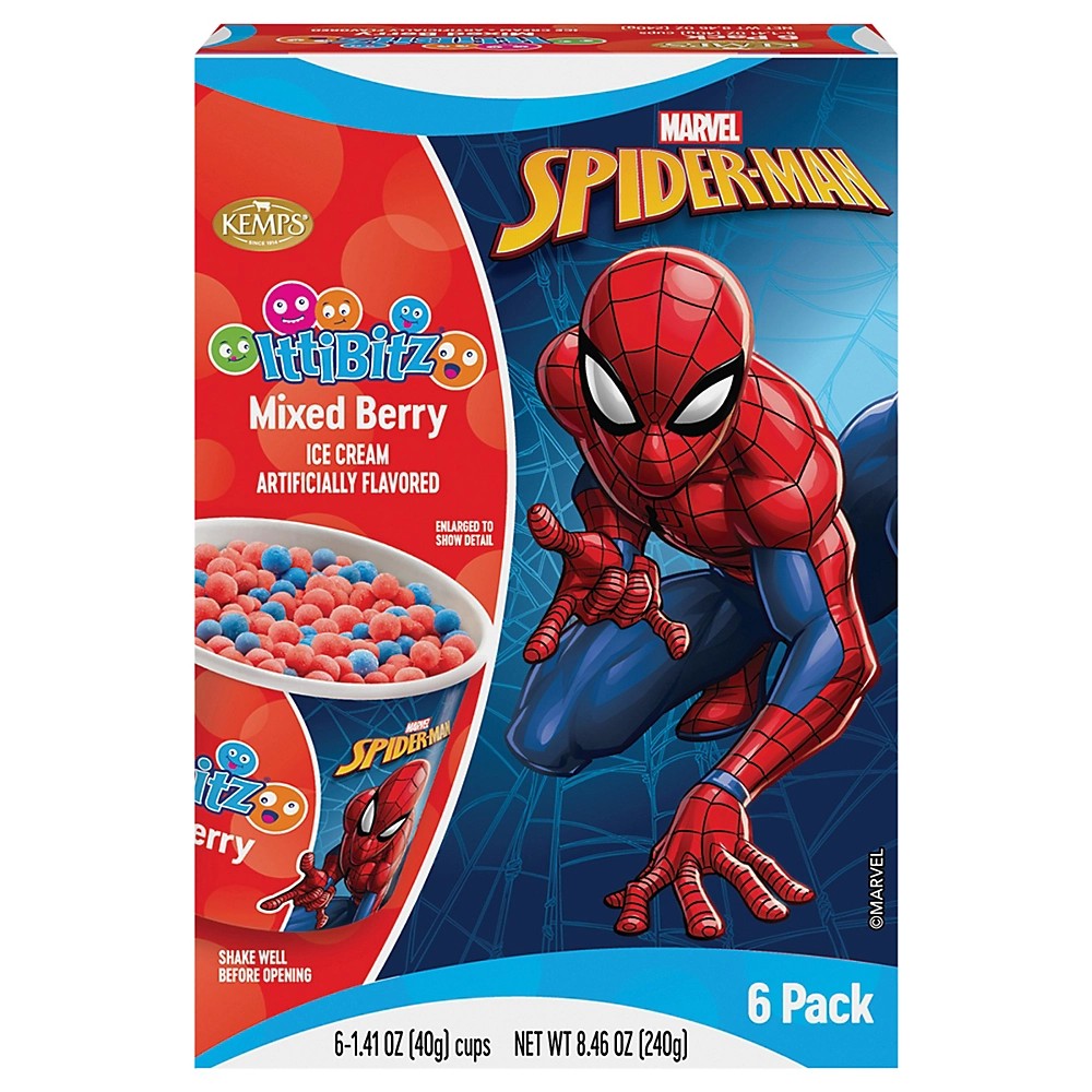KEMPS ITTIBITZ SPIDERMAN BERRY           6 COUNT