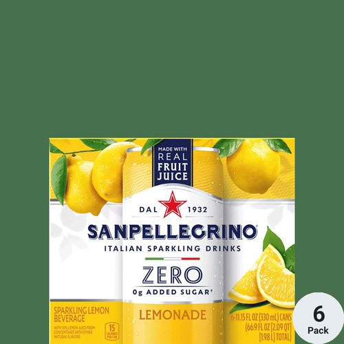 SAN PELLEGRINO ZERO LEMONADE 6 PACK
