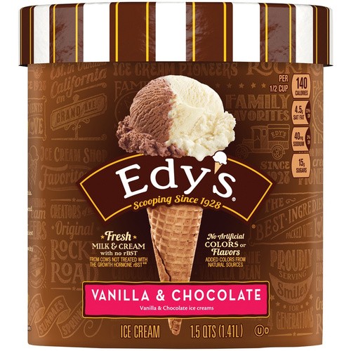 EDYS GRAND VANILLA CHOC 48Z 48 OZ