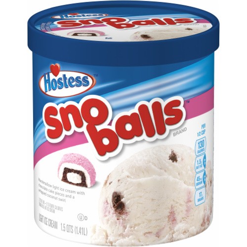 HOSTESS SNO BALLS ICE CREAM 48 OZ