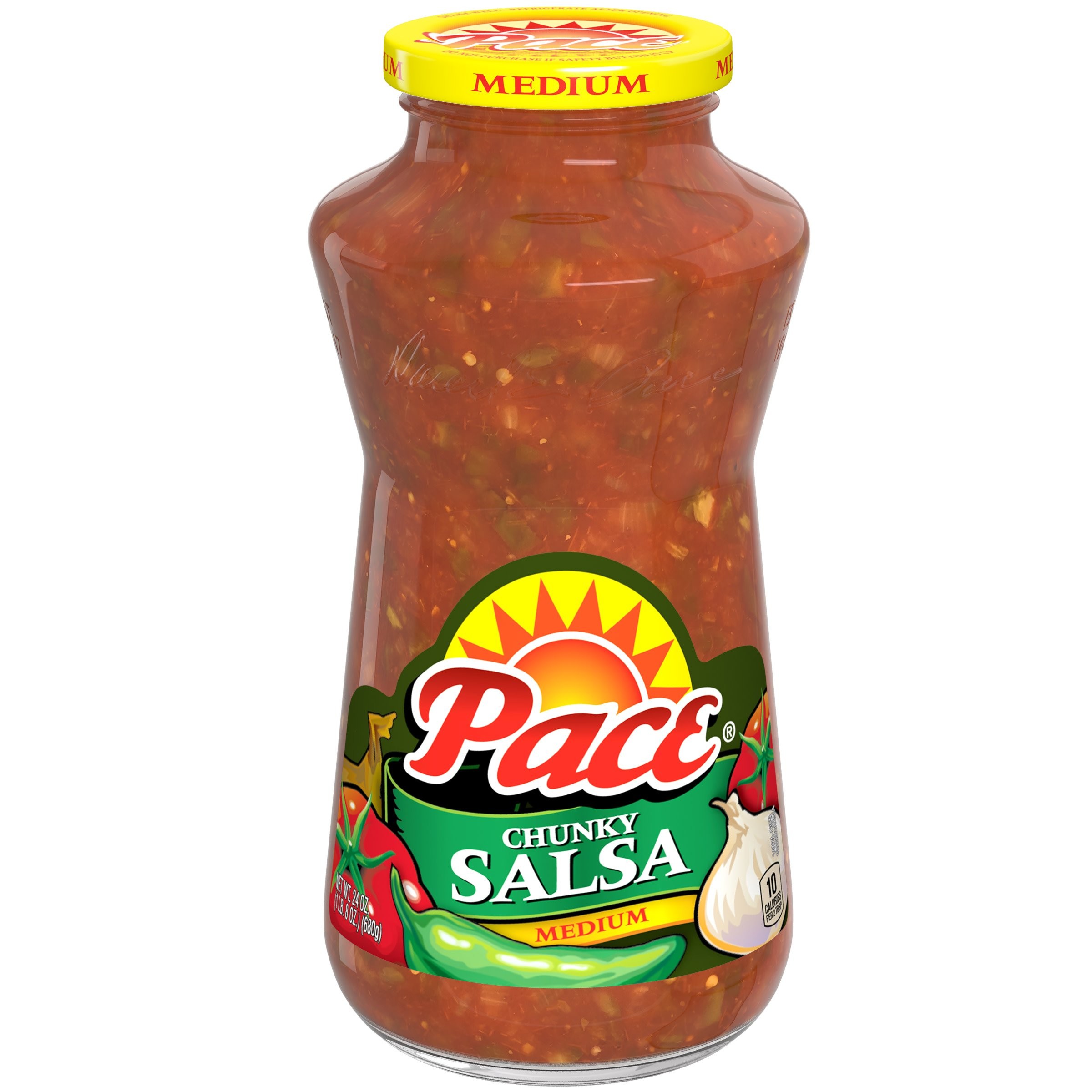PACE SALSA THICK & CHUNKY MED 24 OZ