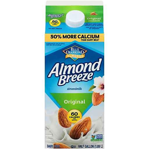 BLUE DIAMOND ALMOND MILK 0.5 GALLON