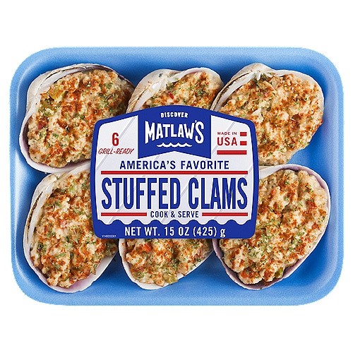 MATLAWS STUFFED CLAMS NW ENGLAND 6CT 15 OZ