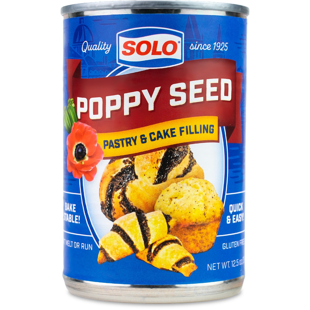 SOLO POPPYSEED CAKE FILLING 12.5 OZ