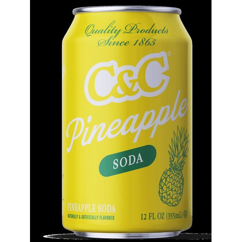 C&C PINEAPPLE SODA C 12 OZ
