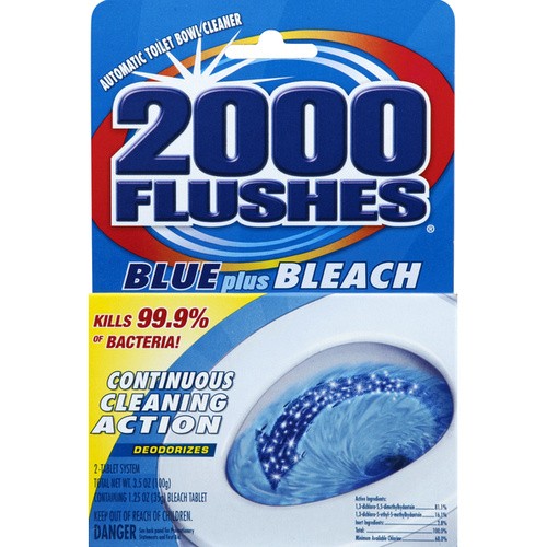 2000 FLUSHES BLUE 3 OZ