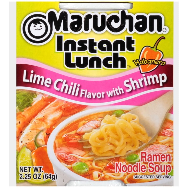 MARUCHAN CUP LIME CHILLI SHRIMP 2.2 OZ