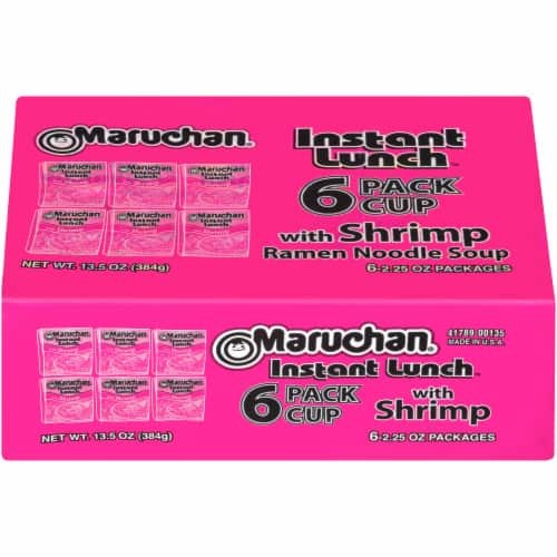 MARUCHAN INSTANT LUNCH SHRIMP 6 Count