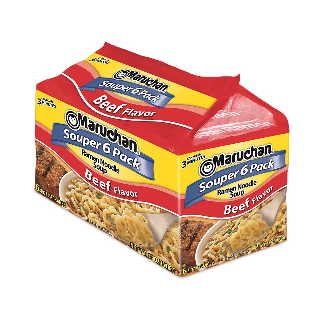Maruchan Ramen Noodles, Beef 6 PACK