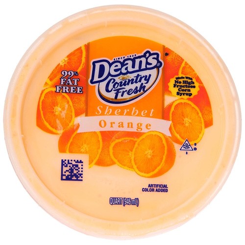 Deans Orange Sherbet 1 Quart