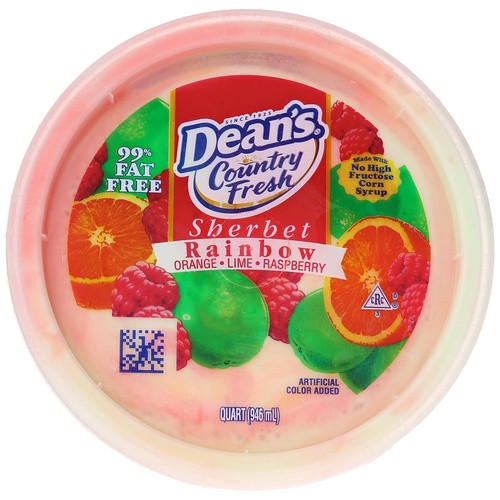 Deans Rainbow Sherbet 1 Quart