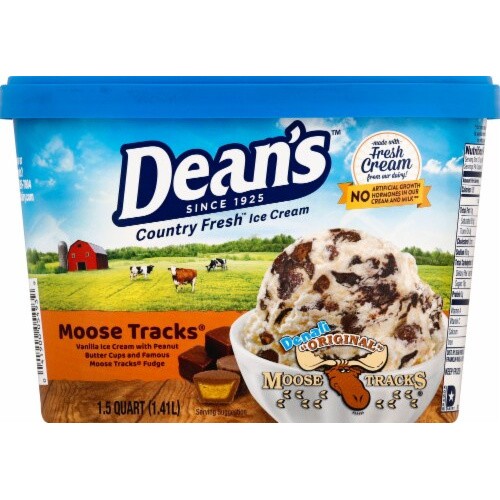 DEANS ICECREAM MOOSE TRACKS 48 OZ