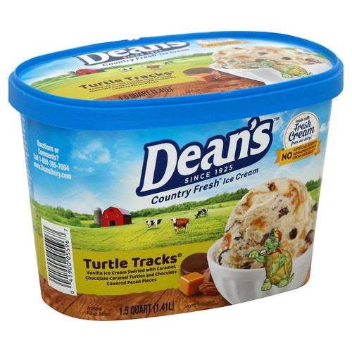 DEANS ICECREAM TURTLE TRACKS 48 OZ