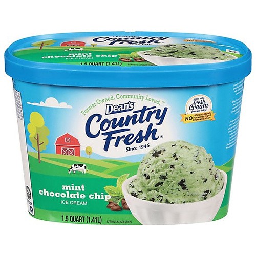 DEANS ICECREAM MINT CHOC CHIP 48 OZ