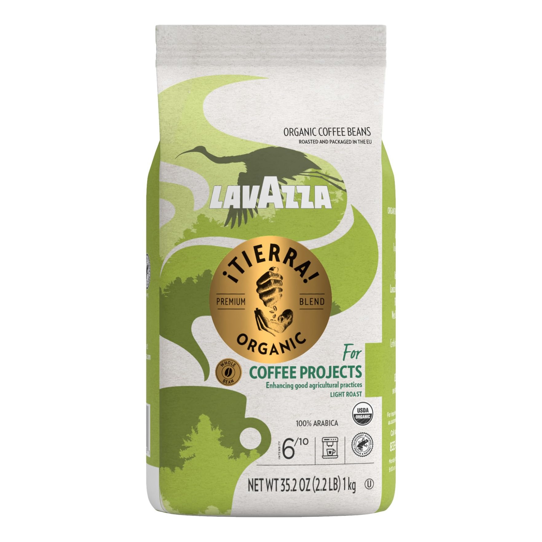 LAVAZZA ORGANIC TIERRA LIGHT ROASTED 10.5 OZ