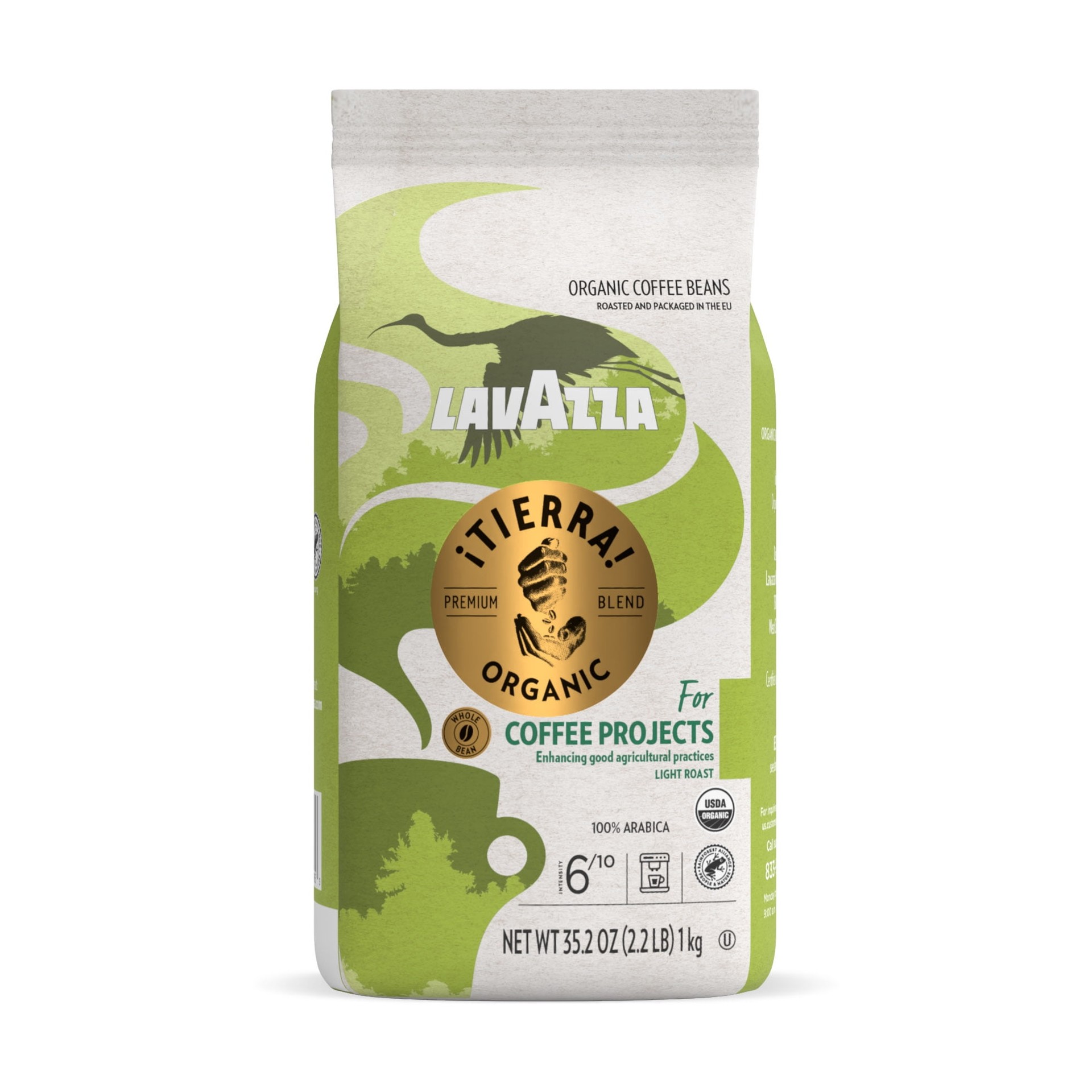 LAVAZZA ORGANIC EXTRA LIGHT ROASTED 10.5 OZ