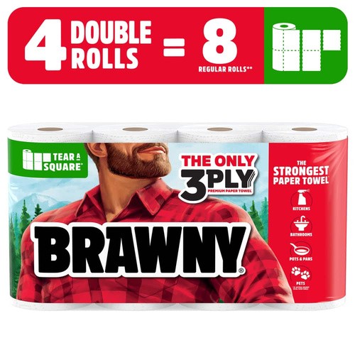 BRAWNY PERPER ROLLS 4 PCS