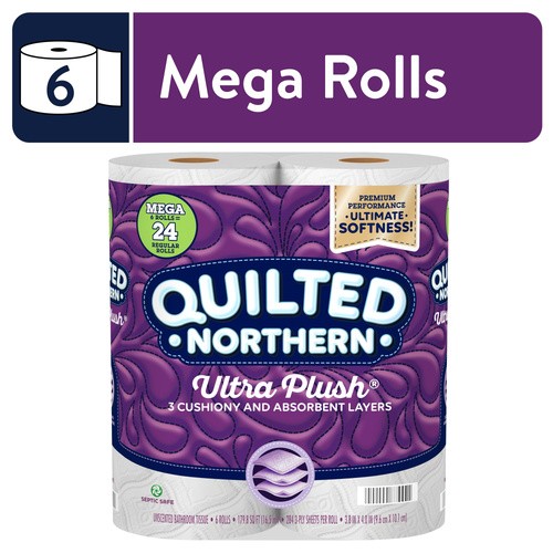 NORTHERN PLUSH MEGA BATH TISSUE 6 PCS