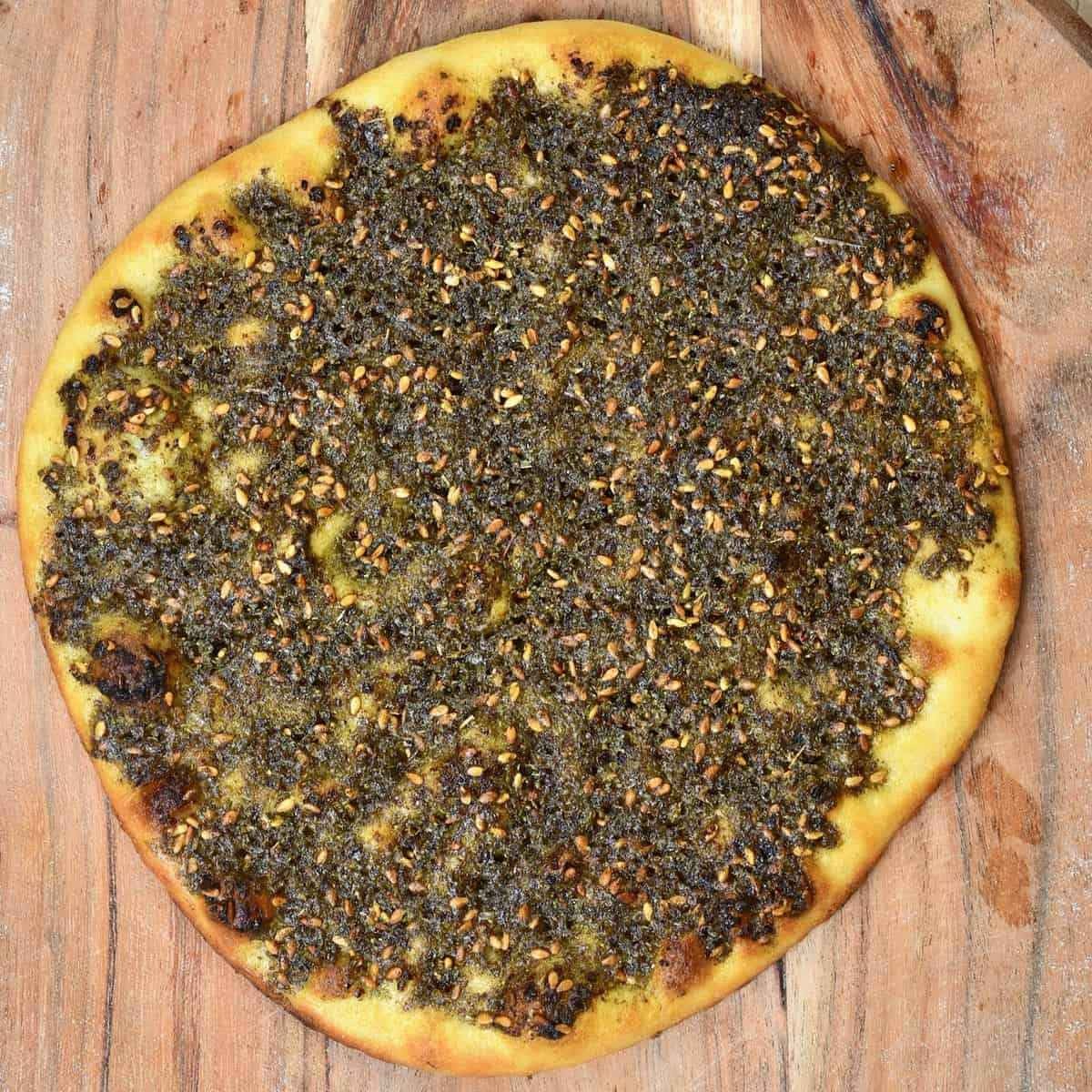 KALUSTYANS HAND MADE WHOLE WHEAT ZAATAR BREAD 2 Each