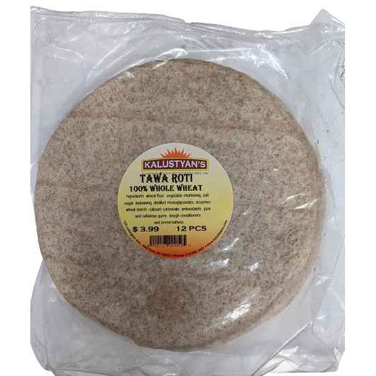 KALUSTYANS TAWA ROTI WHOLE WHEAT 12 Each