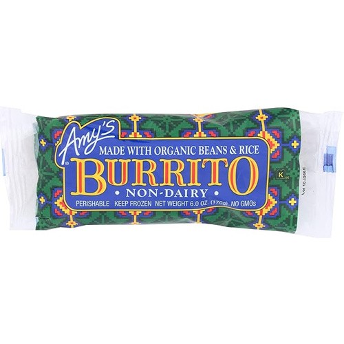 AMYS BEAN RICE CHEESE BURRITO 6 OZ