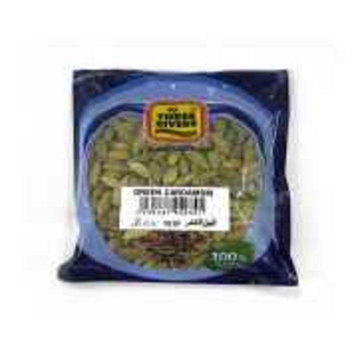 THREE RIVERS GREEN CARDAMOM 100 GM