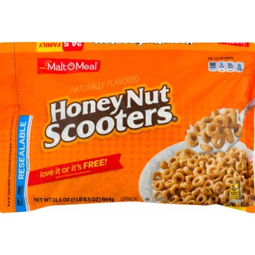 MALT O MEAL HONEY NUT SCOOTER 24.5 OZ