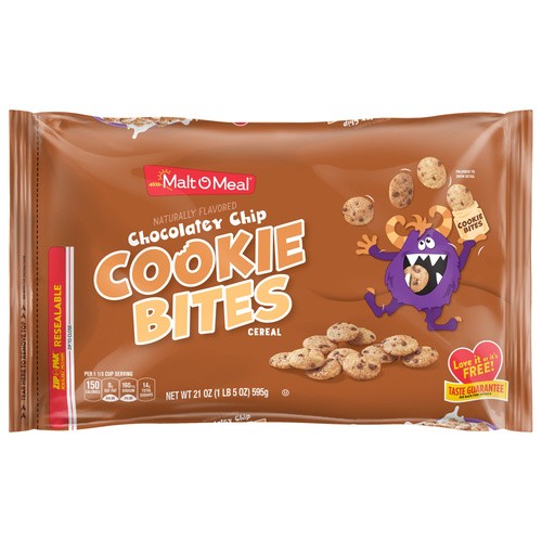MALT O MEAL COOKIE BITES CEREAL 21 OZ
