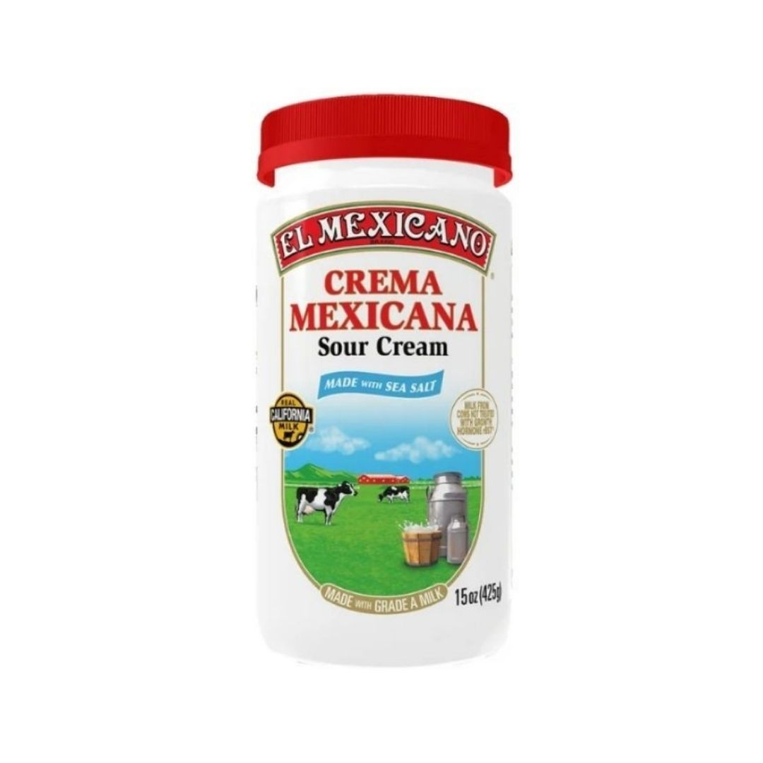 El Mexicano Crema Mexicana Sour Cream 15 OZ