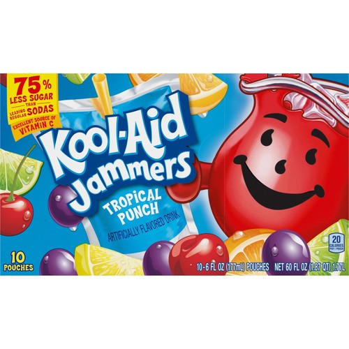 Kool Aid Jammers Tropical Punch 6 Floz