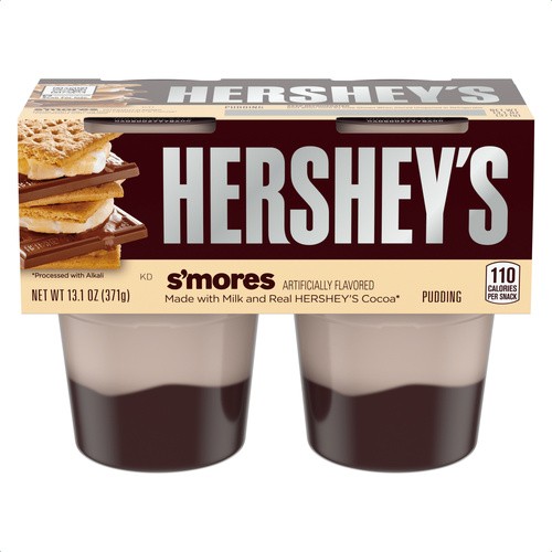 HERSHEY'S S'MORES PUDDING 4 PACK         13.1 OZ