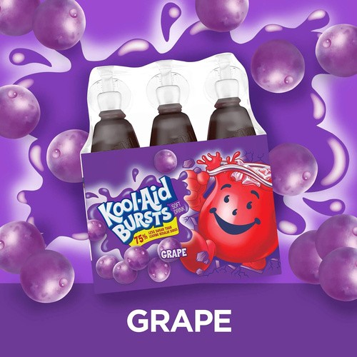 KOOL AID BURSTS GRAPE 6 COUNT