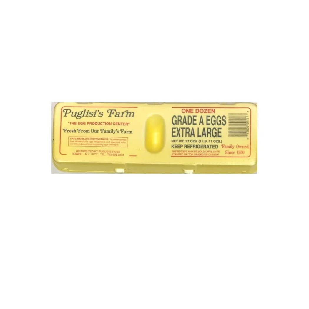 Extra Lagre Puglisis Farm Brown 12 Each
