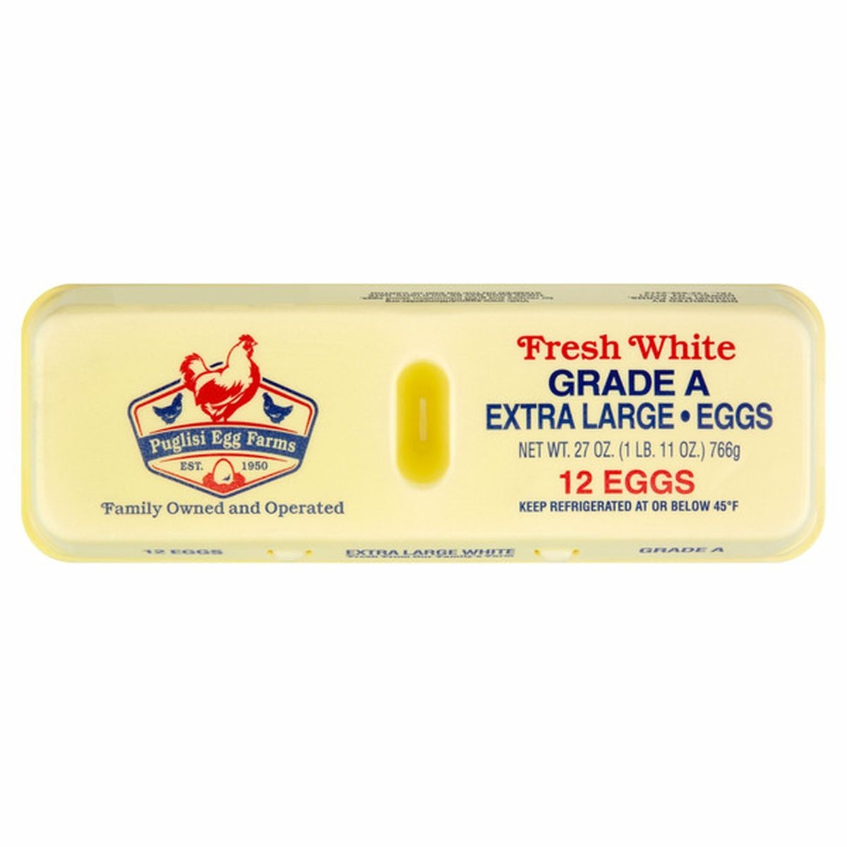 PUGLISI'S FARM X LARGE WHITE GRADE A EGGS 1 DOZEN