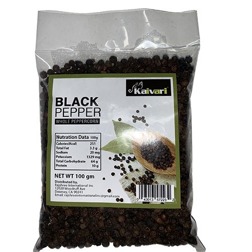 Kaivari Black Pepper Whole 100 GM