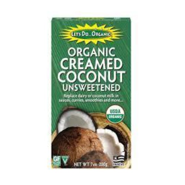 LETS DO UNSWEETENED ORGANIC   CREAMED COCONUT 0.44 Lbs