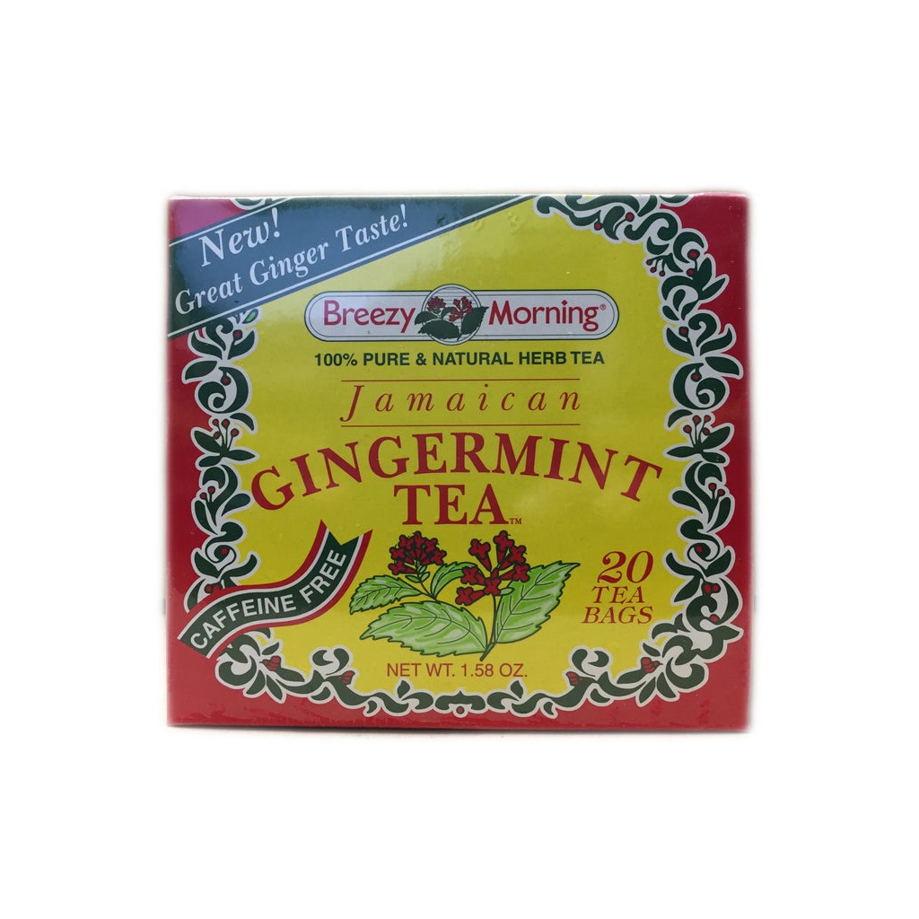 Breezy Morning Teas Jamaican Gingermint Tea Bags 20 BAG