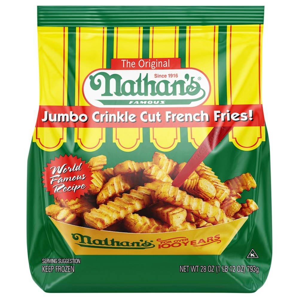 Nathans Jumbo Crinkle Cut Fries 28 OZ