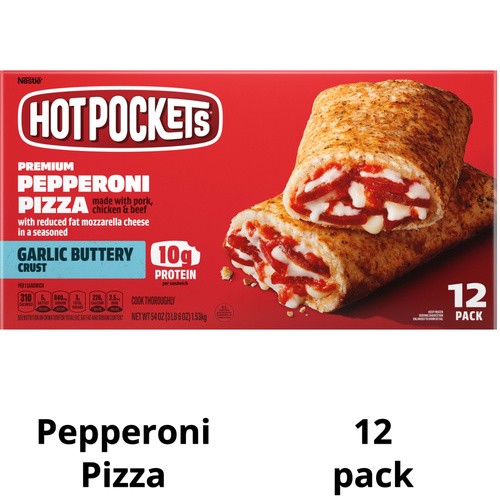 HOT POCKETS PEPPERONI PIZZA 12 COUNT